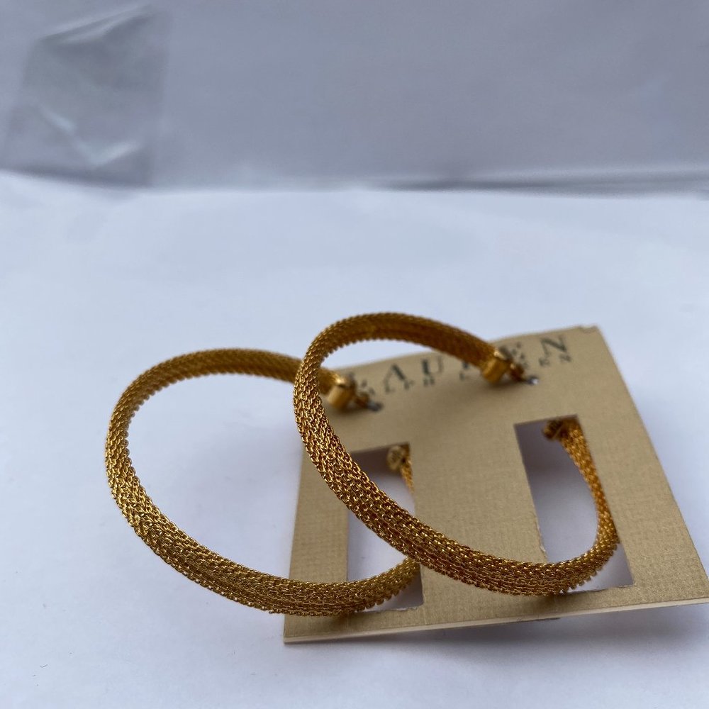 Lauren by Ralph Lauren Gold Medium Sized Hoops
